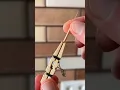 Top idea of a wooden clothespin