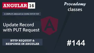 Updating Record with HTTP PUT Request HTTP Client A Complete Angular Course