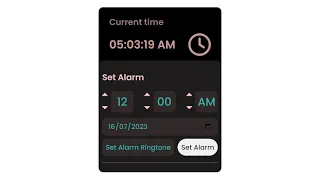 Web Development Project Creating an Alarm Clock with HTML CSS and JavaScript