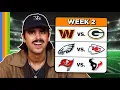 Predicting Every Week 2 NFL Game
