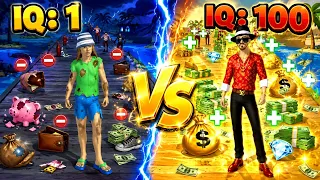 IQ: 1 VS IQ: 100! Who Becomes Richer? 💰