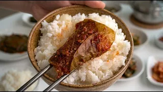 "이거 진짜 맛있는데 모르는 사람 너무 많아요! 밥도둑 삭힌 콩잎김치 황금레시피"