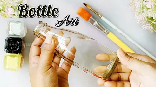 3 Best Glass Bottle Painting Waste Bottle Reuse Idea Bottle Decoration Ideas Glass Bottle Art