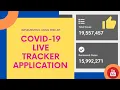 COVID-19 Live Tracker Application HTML CSS JavaScript Implement using Free API