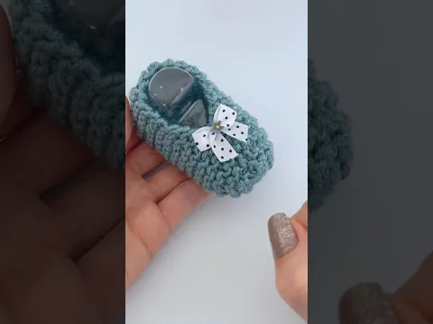 Um Sapatinho de Tricô Que Faz Sucesso em Qualquer Chá de Bebê! #tricôartedeamar #knitting