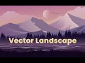 Vector landscape drawing with Inkscape