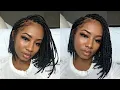 Bob Box Braids on Short Natural Hair Jada Pinkett 90 s Inspired Look Ro Edition