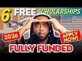 6 Amazing Scholarships Open right Now Study Abroad Without Paying Tuition