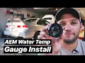 AEM Water Temperature Gauge Install on Project Civic EK Is it over heating