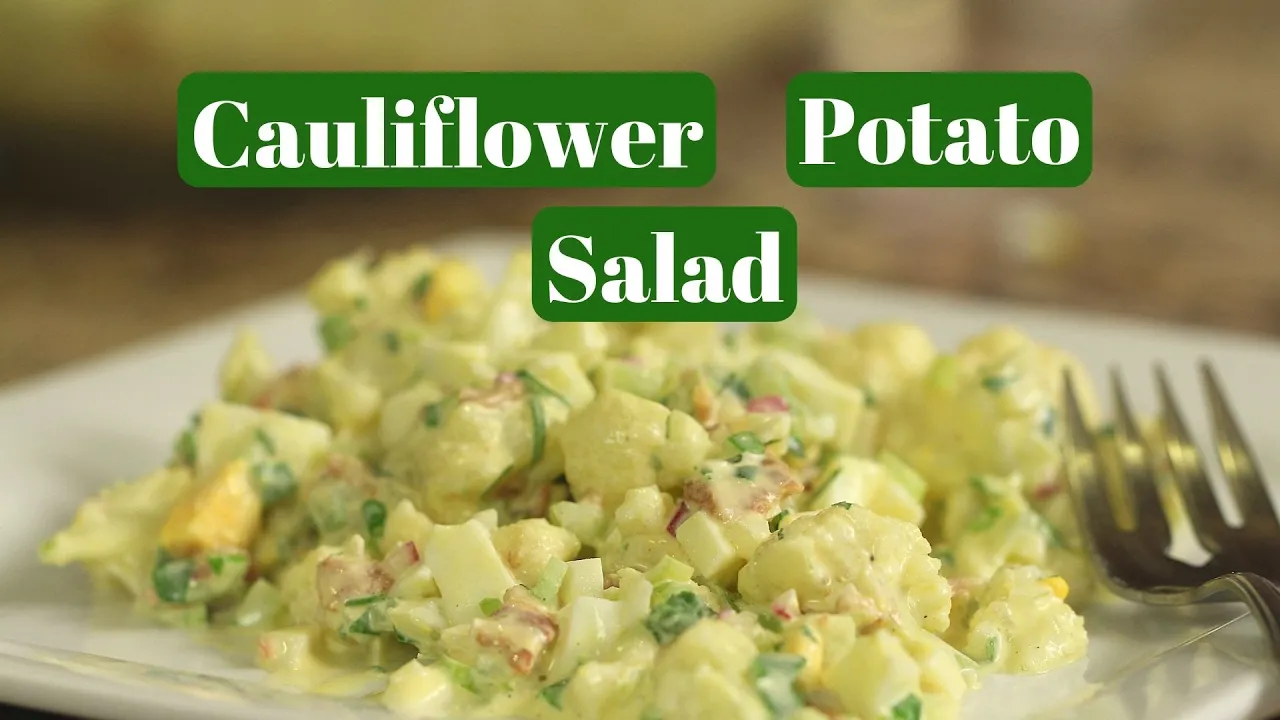 Cauliflower Potato Salad   Delicious Recipe   Rockin Robin Cooks