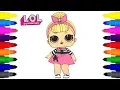 L O L Surprise Doll Sis Swing Coloring Pages for Kids
