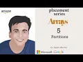Partitions Arrays 5 Interview bit