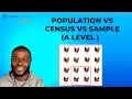 Population Vs Census Vs Sample ExamSolutions
