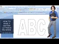 How to make a dotted letter in Microsoft word