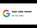 Google Coding Interview Question Leetcode 162 Find Peak Element