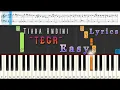 Lagu Tiara Andini - Tega - Easy Piano Lessons - Lyrics