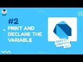 DART Print and declare simple Variable