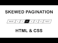 Skewed Page Pagination in HTML and CSS