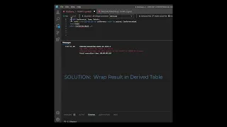 Work Around SQL Limitations using Derived Tables EssentialSQL