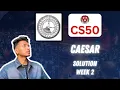 CS50 PSet 2 - Caesar Walkthrough Step by Step for Beginners