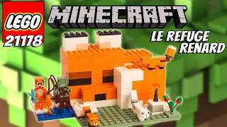 LE REFUGE RENARD LEGO Minecraft 21178 Unboxing Construction et Test