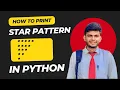 Star Pattern in Python Using For Loop CodeWithAngel