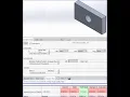 Design Study optimization in SolidWorks
