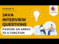 Passing An Array To a Function Passing An Array To A Method In Java Passing Array As Argument