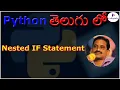Nested IF Statement in Python Python Tutorial for Beginners Python Programming Tutorial