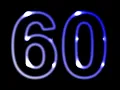 60 Second Timer with Music Blue Gem