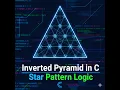 Inverted Pyramid Pattern in C Inverted Star Pattern Logic Dry Run