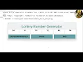 How to Create a Lottery Number Generator using Tkinter in Python Corrected