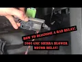 HOW TO Diagnose and Replace a Bad Blower Motor 2005 GMC Sierra 2500