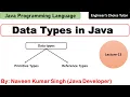 Data Types in Java Java Programming Language Java