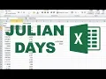 Converting Julian days into date and time in excel