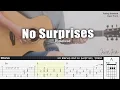 Download Lagu No Surprises - Radiohead | Fingerstyle Guitar | TAB + Chords + Lyrics