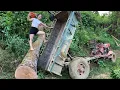 Download Lagu Agricultural vehicle transporting timber, here is the full video of the transport process