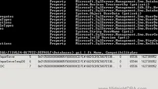 Change DB Compatibility Level in Powershell