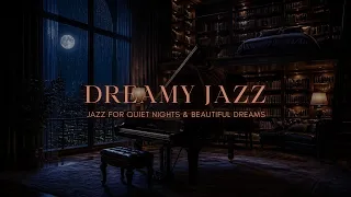 Jazz in a Secret Library ππ§οΈ Midnight Ambience for Deep Sleep & Peaceful Dreams