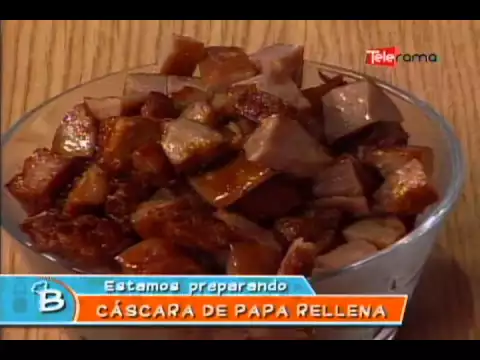 Cáscara de papa rellena