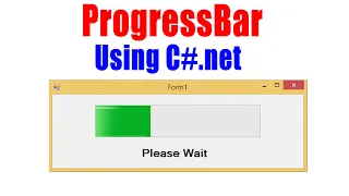Progress bar using C net
