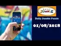 Daily Jumble Puzzle August 1 2018