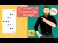Left arrow pattern program in c programming language C program to print arrow pattern - codingkida