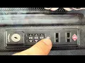Change Reset Pin on Delsey Suitcase Combination Lock