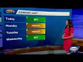 Temperatures turn slightly cooler before rain moves in later tonight