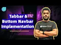 Day 28 Tabbar Bottom Navbar Implementation Free Flutter Course Newton School