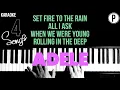 Download Lagu ADELE 4 Song Karaoke SET FIRE TO THE RAIN - ALL I ASK - WHEN WE WERE YOUNG - ROLLING IN THE DEEP