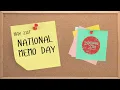 National Memo Day May 21st - National Day Calendar