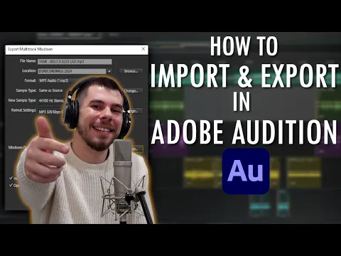 Download MP3 Master Adobe Audition: Import & Export Tutorial