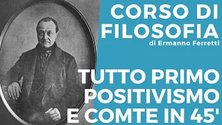 Tutto il primo Positivismo e Comte in 45 minuti